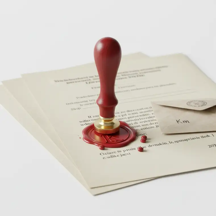 Osoba analizująca pismo od komornika przy biurku, ilustrująca typowe błędy w korespondencji z komornikiem i rosnące koszty egzekucji