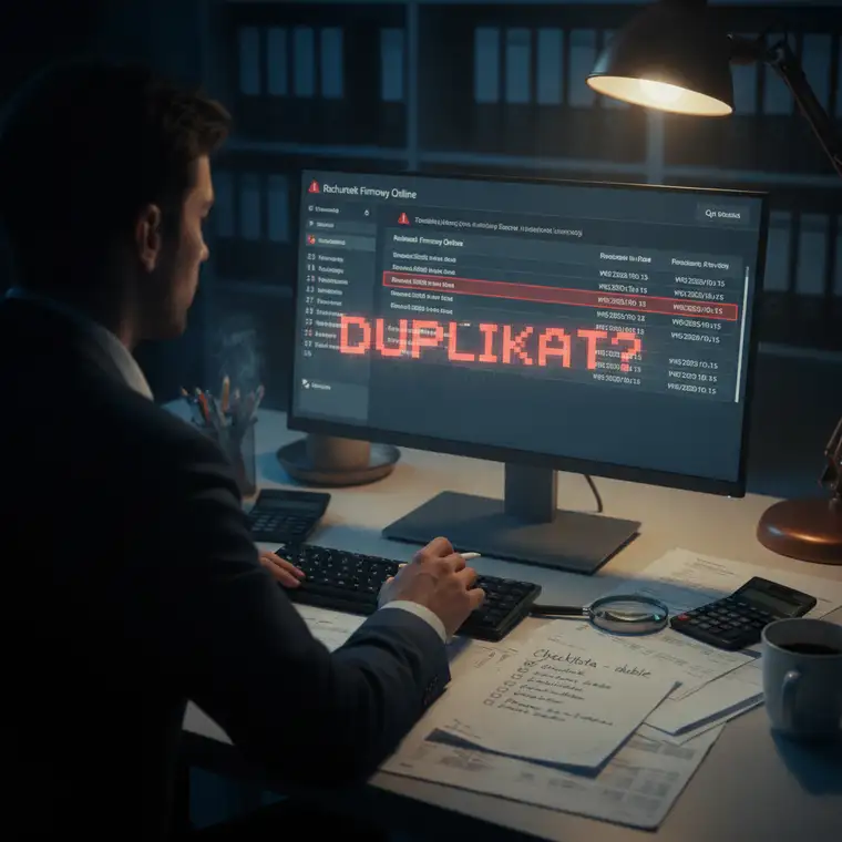 Właściciel firmy ustawia integrację banku z programem księgowym, aby zablokować podwójne księgowanie płatności online